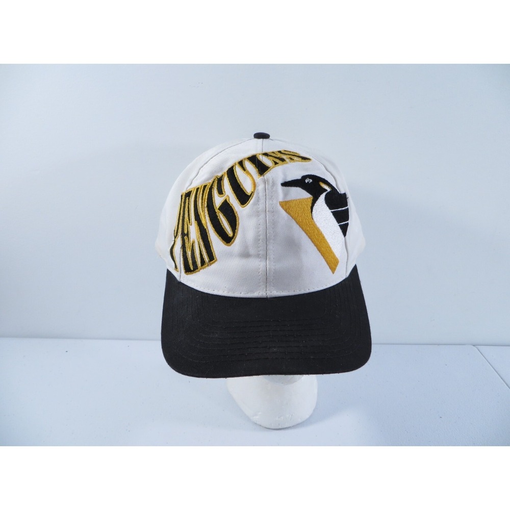 Vintage‎ Pittsburgh Penguins NHL 90's Swirl Snapback Hat Twins Enterprise